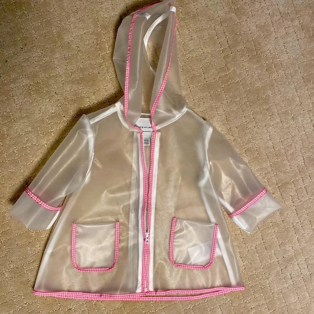 Janie and Jack Toddler Rain Jacket. Like new! - Picture 1 of 3